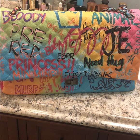 boutique Handbags - Very beautiful graffiti bag willing to negotiate